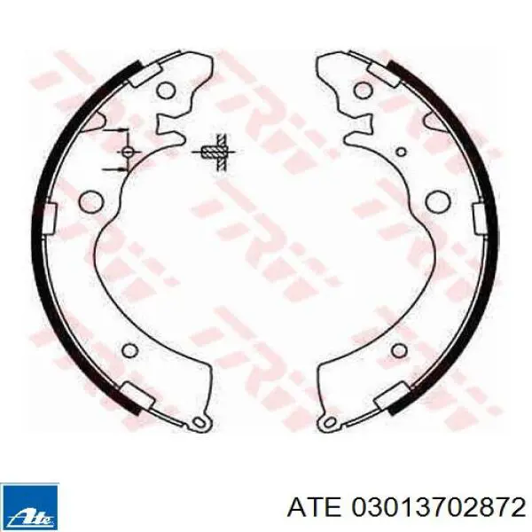 Колодки гальмові задні, барабанні 03013702872 ATE