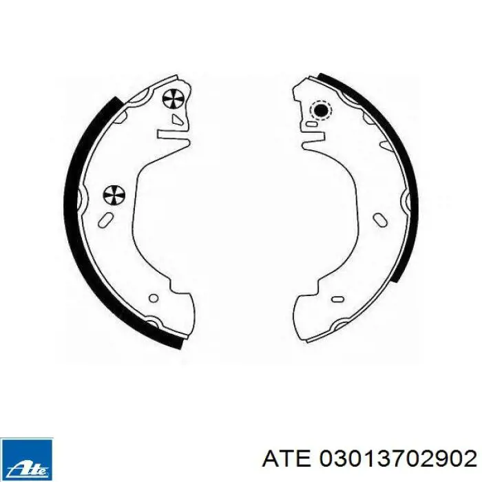 Колодки гальмові задні, барабанні 03013702902 ATE