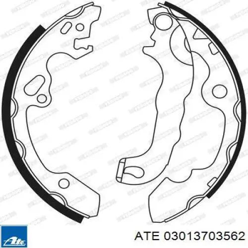 Колодки гальмові задні, барабанні ATE 03013703562 ціна, від 18.98 USD