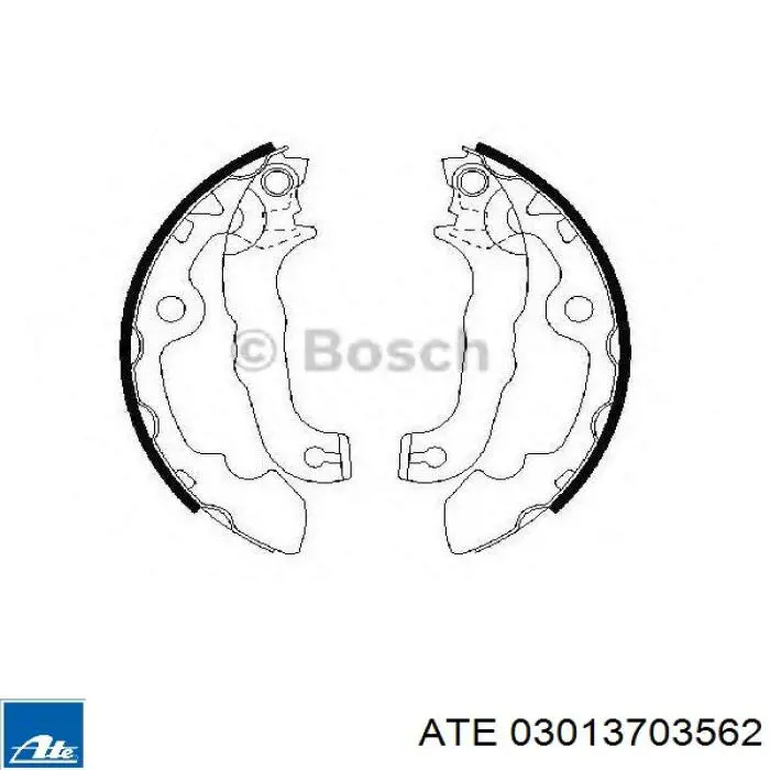 Колодки гальмові задні, барабанні 03013703562 ATE
