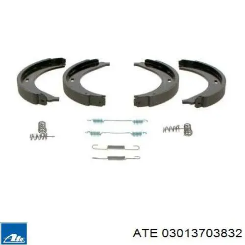 Колодки стоянкового гальма ATE 03013703832