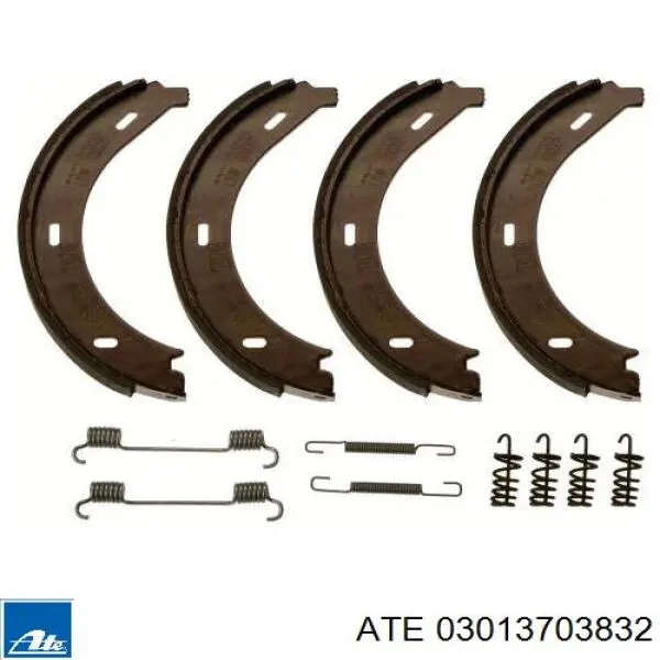 Колодки ручника / стоянкового гальма ATE 03013703832 ціна, від 16.13 USD