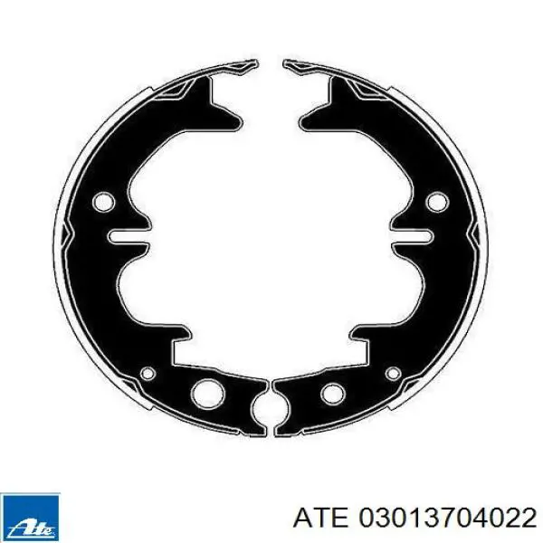 Колодки стоянкового гальма ATE 03013704022