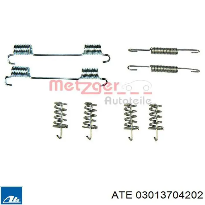 Колодки ручника / стоянкового гальма ATE 03013704202 ціна, від 24.83 USD