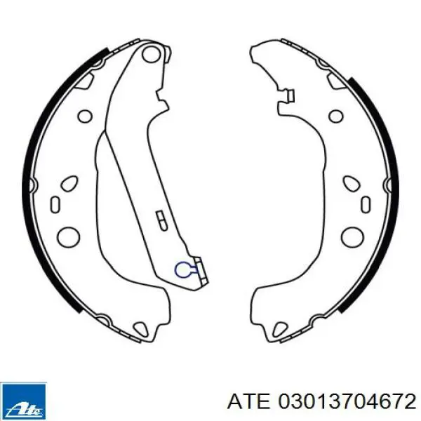 Колодки гальмові задні, барабанні 03013704672 ATE