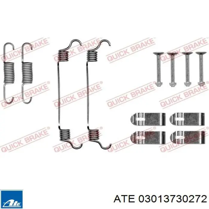 Колодки ручника/стоянкового гальма 03013730272 ATE