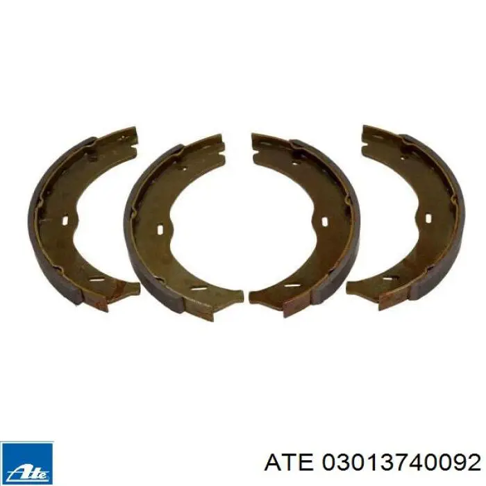 Колодки стоянкового гальма ATE 03013740092