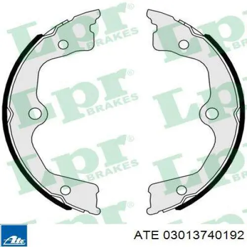 Колодки ручника / стоянкового гальма ATE 03013740192 ціна, від 32.94 USD