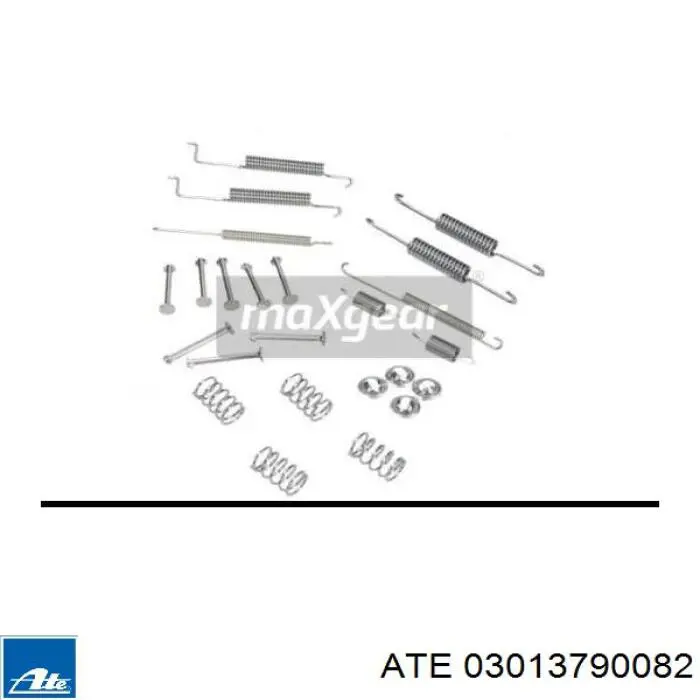 Монтажний комплект задніх барабанних колодок 03013790082 ATE