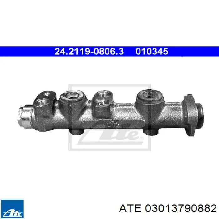Монтажний комплект задніх барабанних колодок ATE 03013790882 ціна, від 7.42 USD