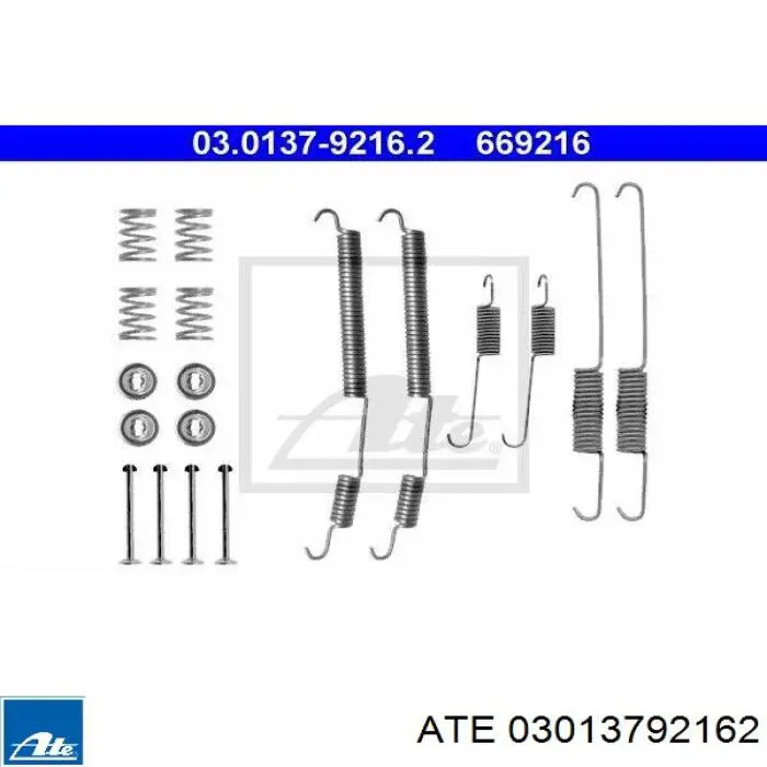 QB1050780 Quick Brake Монтажний комплект задніх барабанних колодок