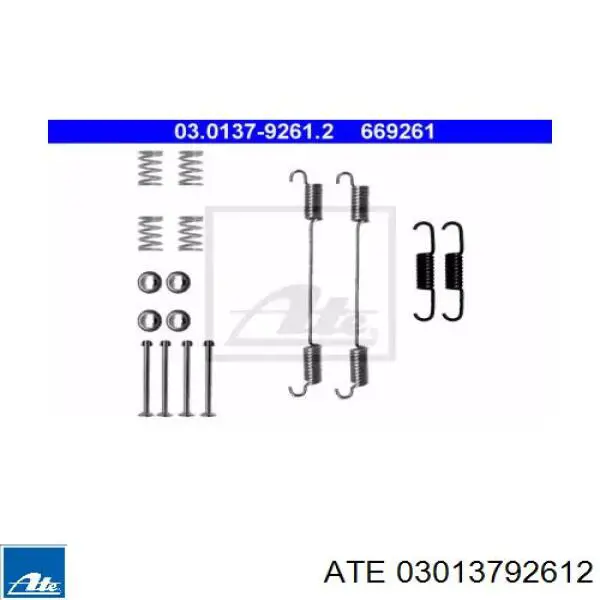 Купити 5040704 Autotechteile Монтажний комплект задніх барабанних колодок