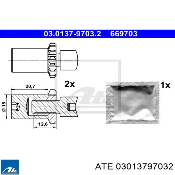 Регулятор заднього барабанного гальма ATE 03013797032 ціна, від 9.36 USD