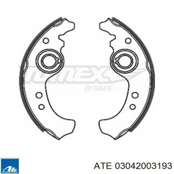 Колодки гальмові задні, барабанні 9948237 Fiat/Alfa/Lancia