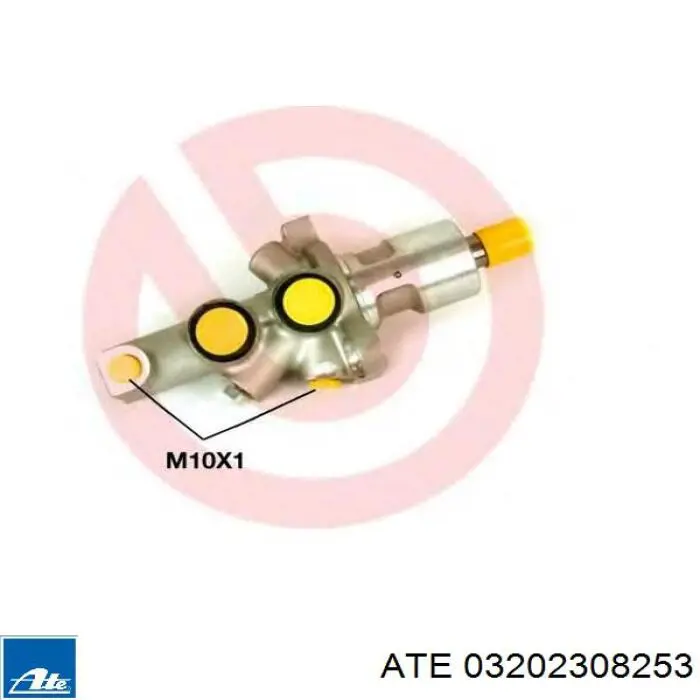Циліндр головний гальма (Гідротормоз) ATE 03202308253 ціна, від 66.97 USD