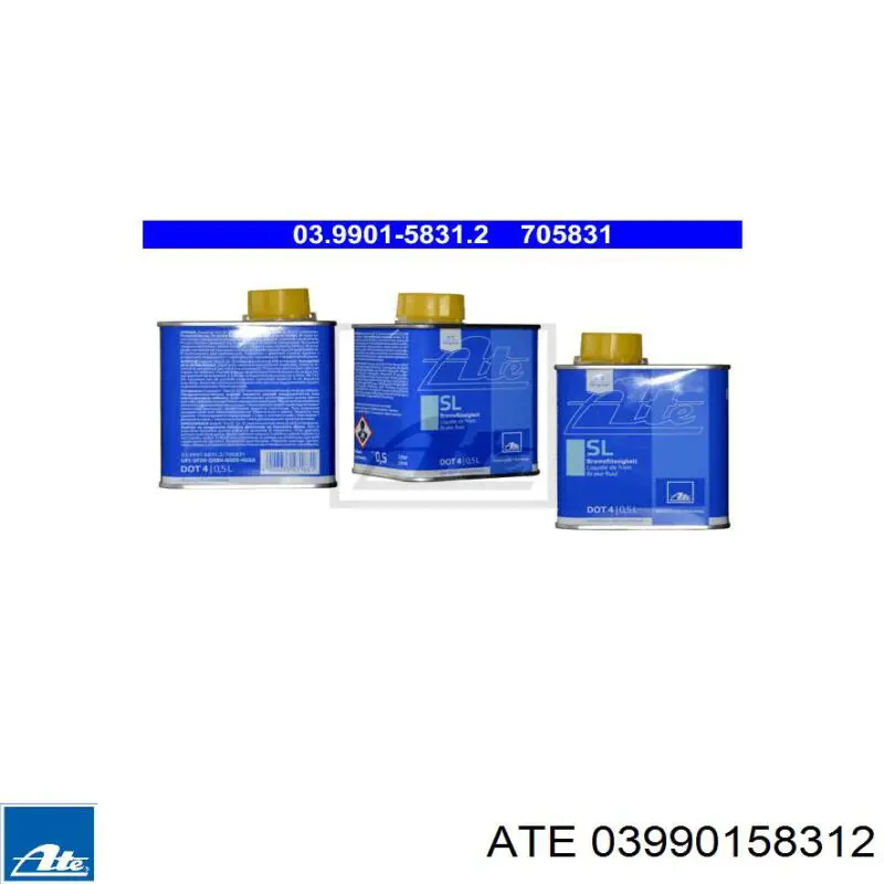 03990158312 ATE Гальмівна рідина