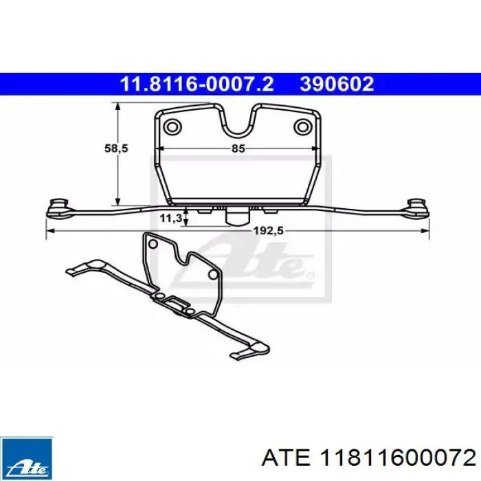 Купити D42987A Autofren Пружинна засувка супорту