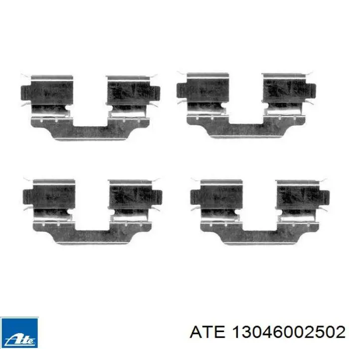 Купити A0041282000 Mercedes Комплект пружинок кріплення дискових колодок, передніх