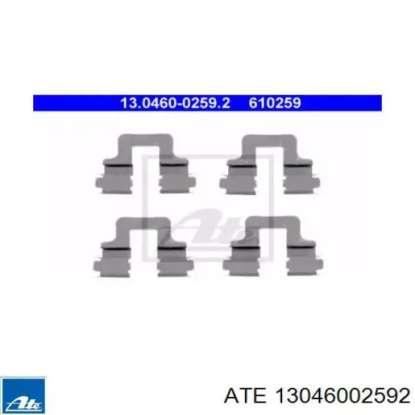 71770021 Fiat/Alfa/Lancia Комплект пружинок кріплення дискових колодок, задніх