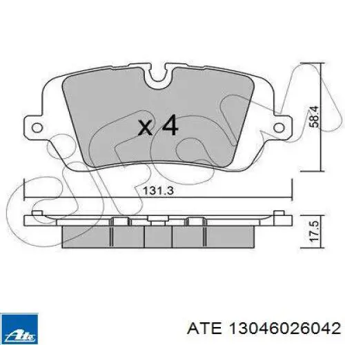 Задні дискові колодки ATE 13046026042