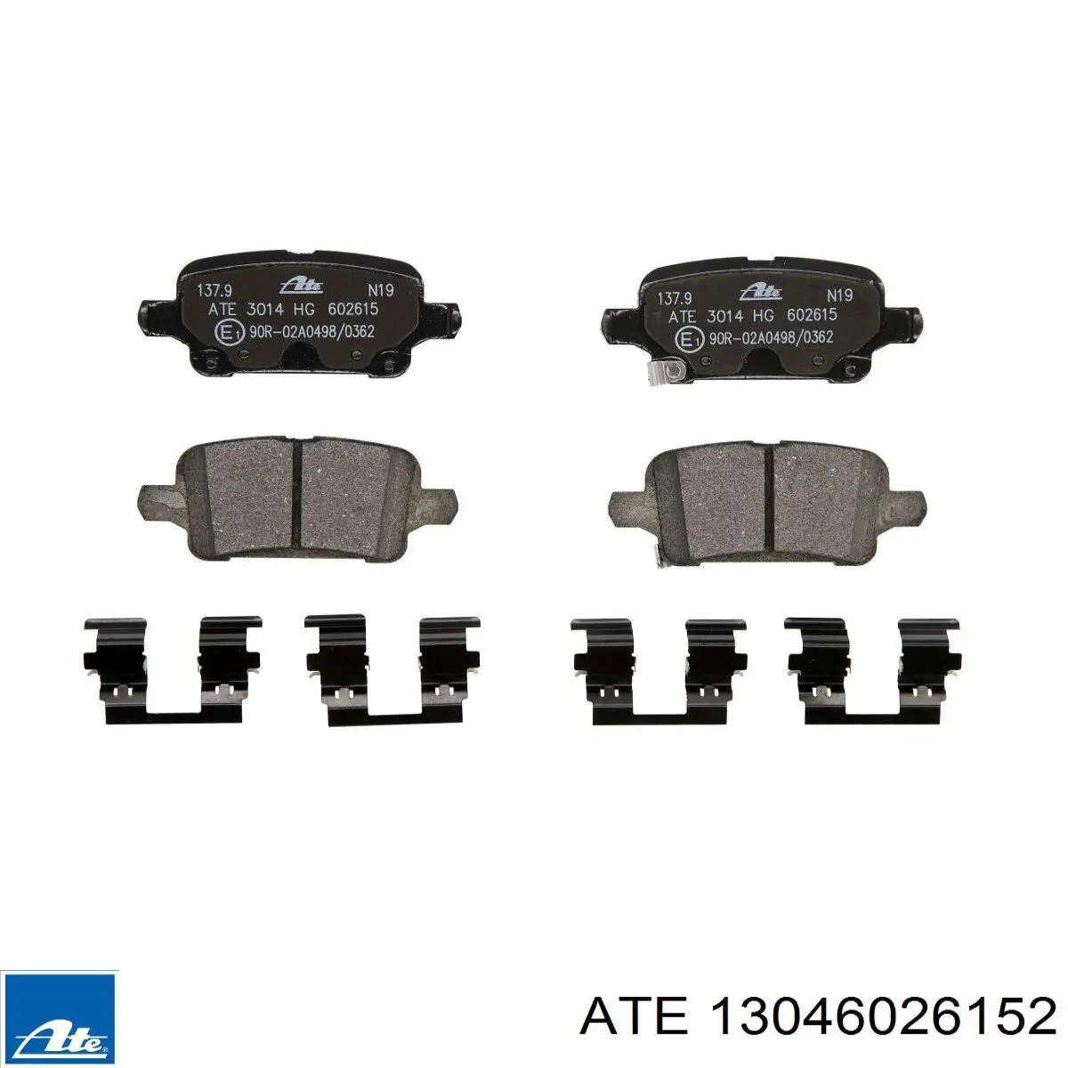 Задні гальмівні колодки ATE 13046026152 ціна, від 55.37 USD