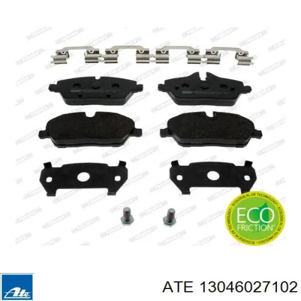 Колодки гальмівні передні, дискові 13046027102 ATE