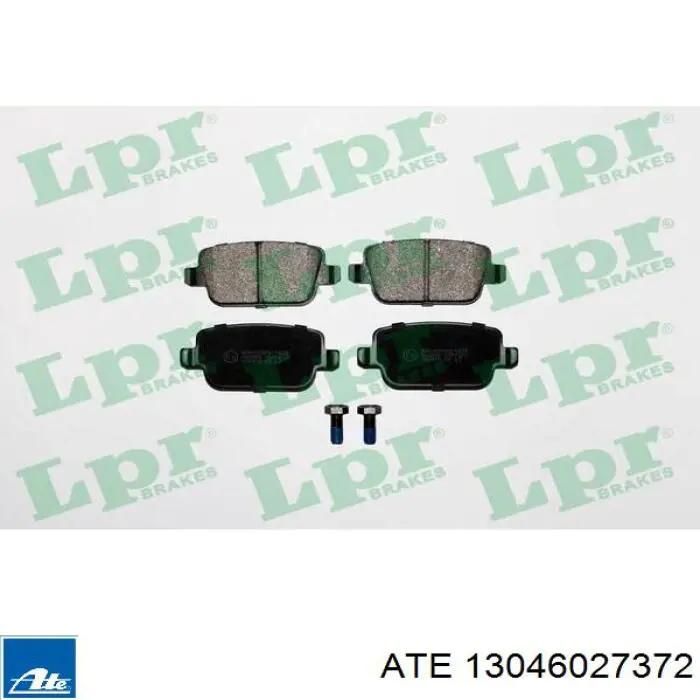 Задні гальмівні колодки ATE 13046027372 ціна, від 45.12 USD