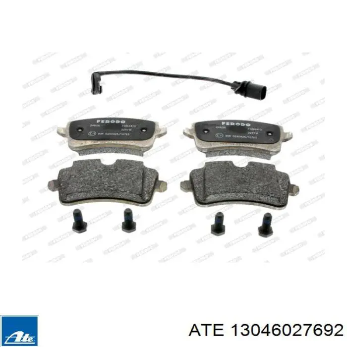 Задні гальмівні колодки ATE 13046027692 ціна, від 71.81 USD