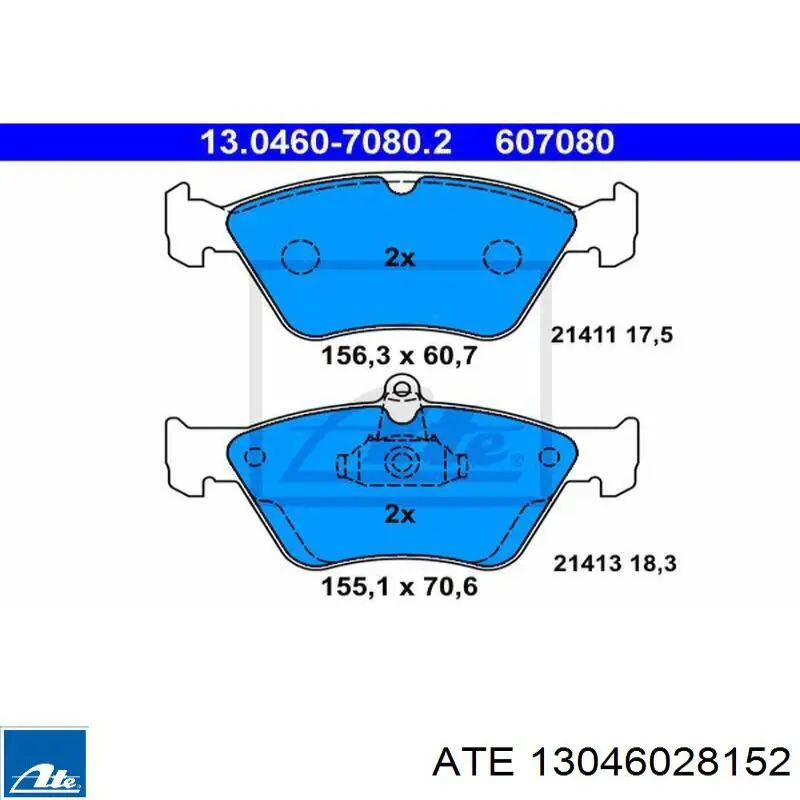 Тормозні колодки ATE 13046028152