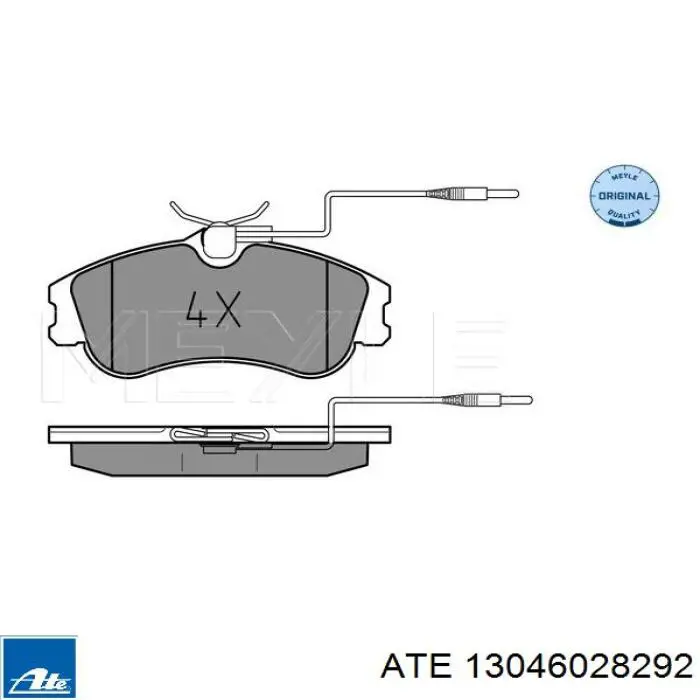 Тормозні колодки ATE 13046028292