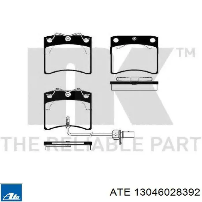 Гальмівні колодки ATE 13046028392 ціна, від 22.22 USD