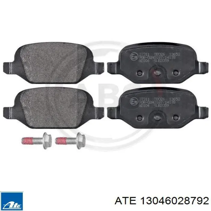 Задні гальмівні колодки ATE 13046028792 ціна, від 22.97 USD
