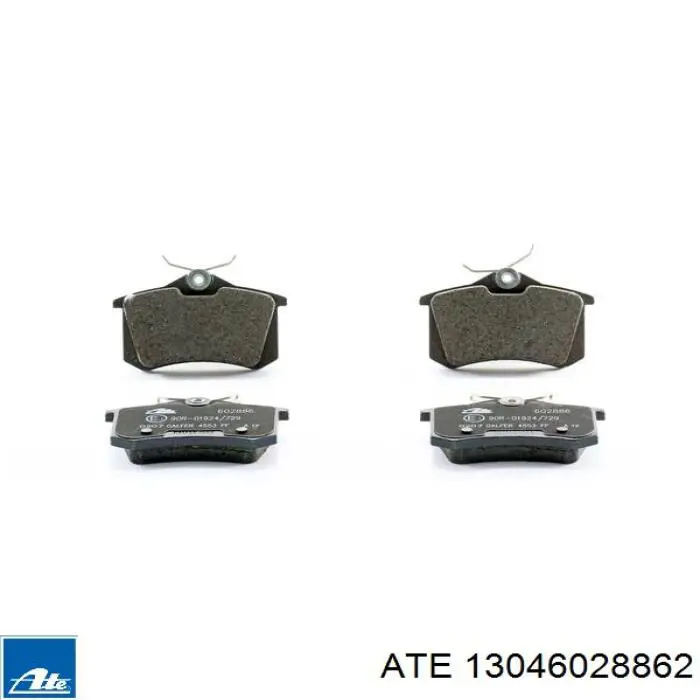 Задні гальмівні колодки ATE 13046028862 ціна, від 30.18 USD