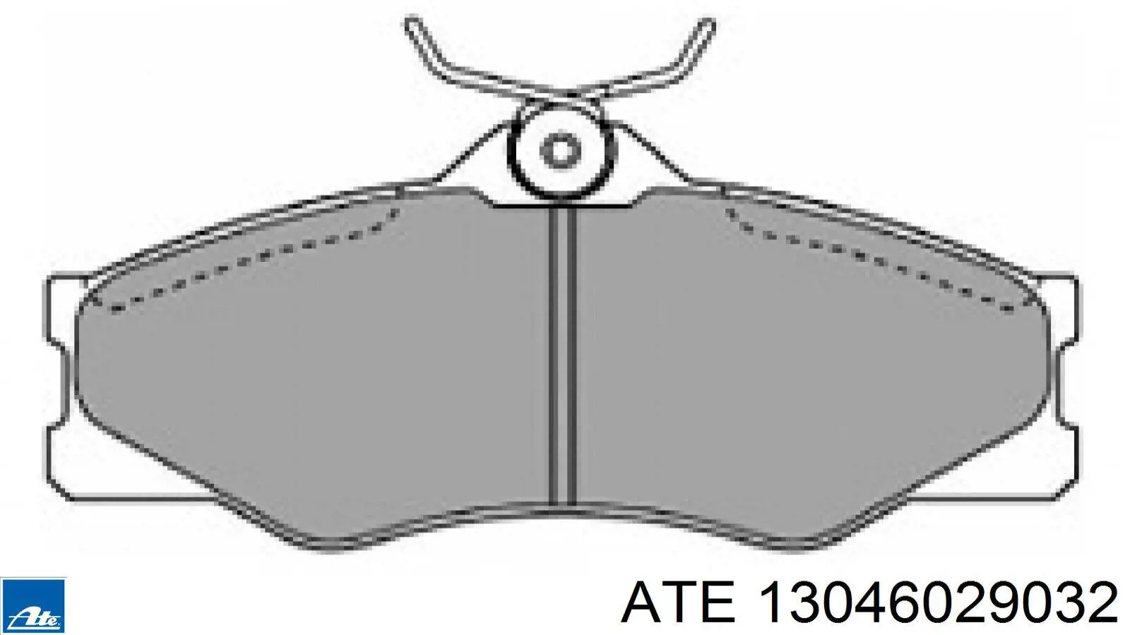 Передні тормозні колодки 13046029032 ATE