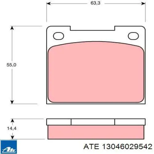 272895 Volvo Колодки гальмівні задні, дискові