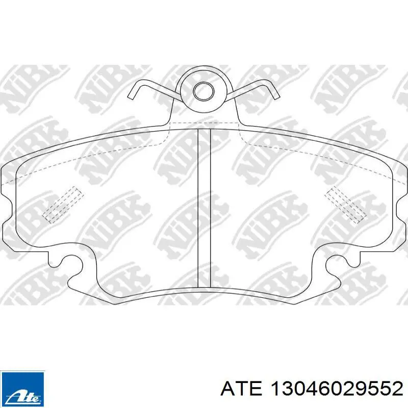 Гальмівні колодки ATE 13046029552 ціна, від 12.42 USD