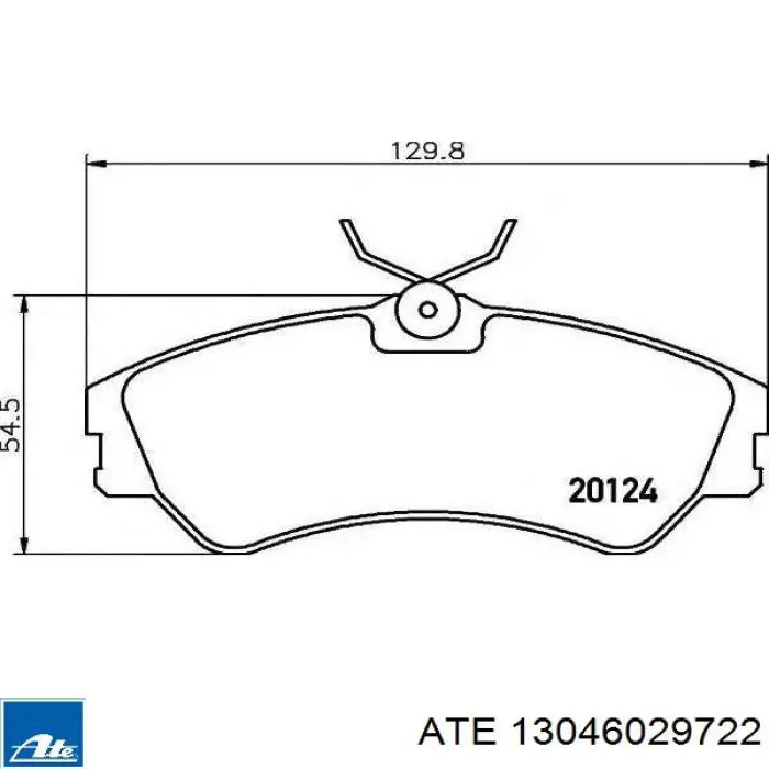 Гальмівні колодки ATE 13046029722 ціна, від 18.62 USD