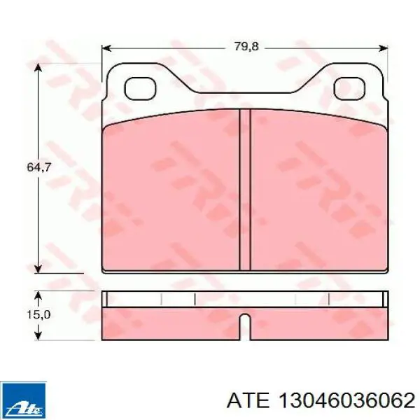 Тормозні колодки Volvo 272662