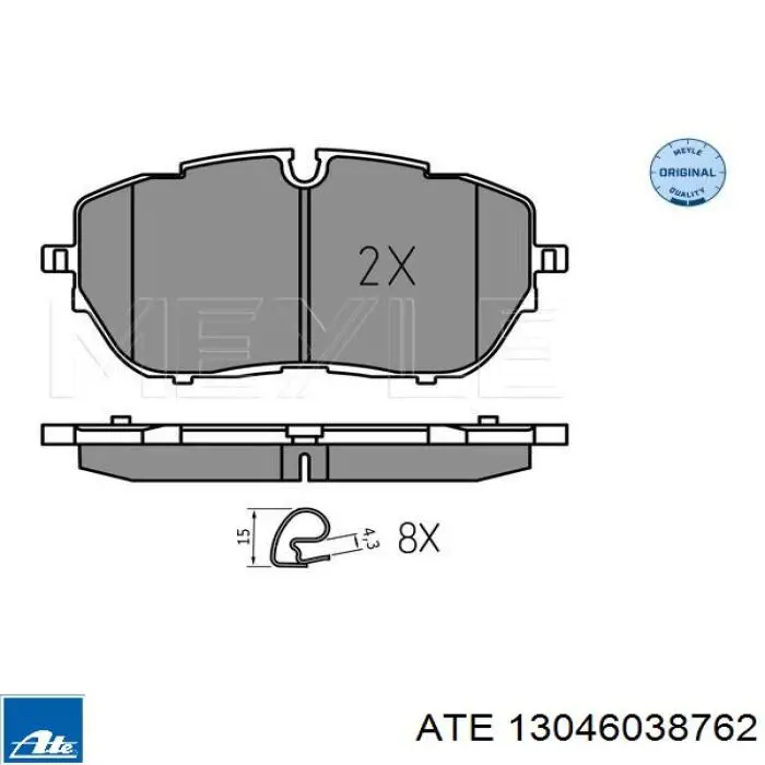 Передні тормозні колодки 13046038762 ATE