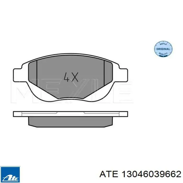 Гальмівні колодки ATE 13046039662 ціна, від 23.14 USD