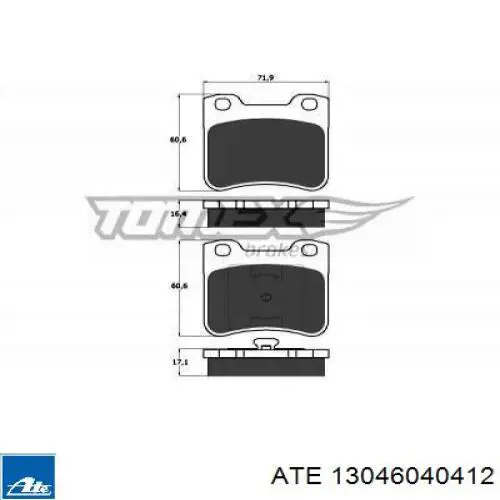 Купити 95619549 Peugeot/Citroen Колодки гальмівні передні, дискові