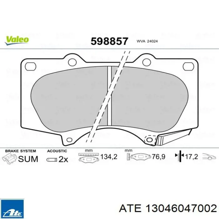 Гальмівні колодки Jurid/Bendix BPD2457 ціна, від 94.33 USD