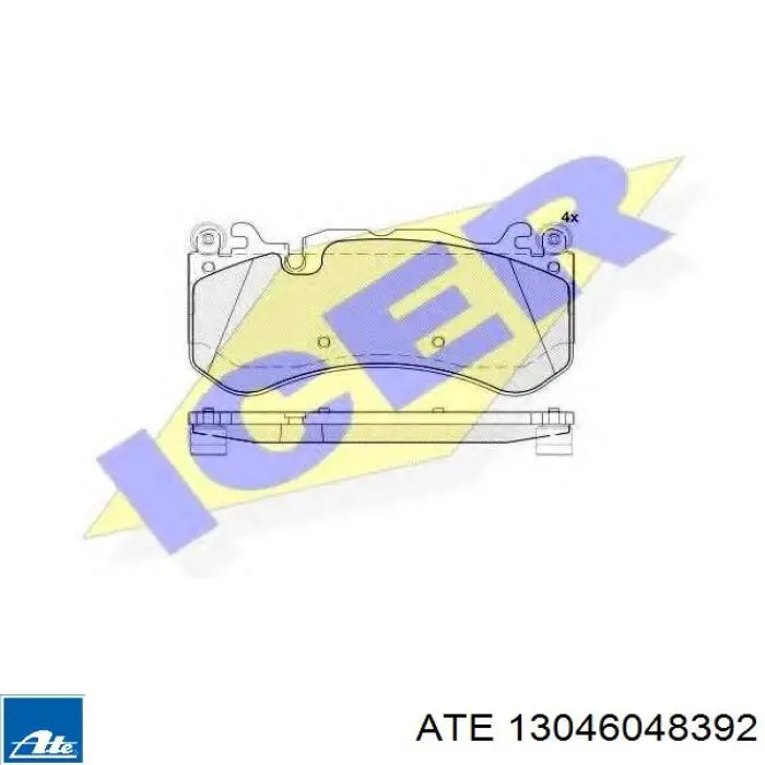 Передні тормозні колодки 13046048392 ATE