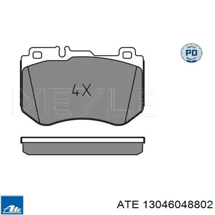 Гальмівні колодки ATE 13046048802 ціна, від 51.45 USD
