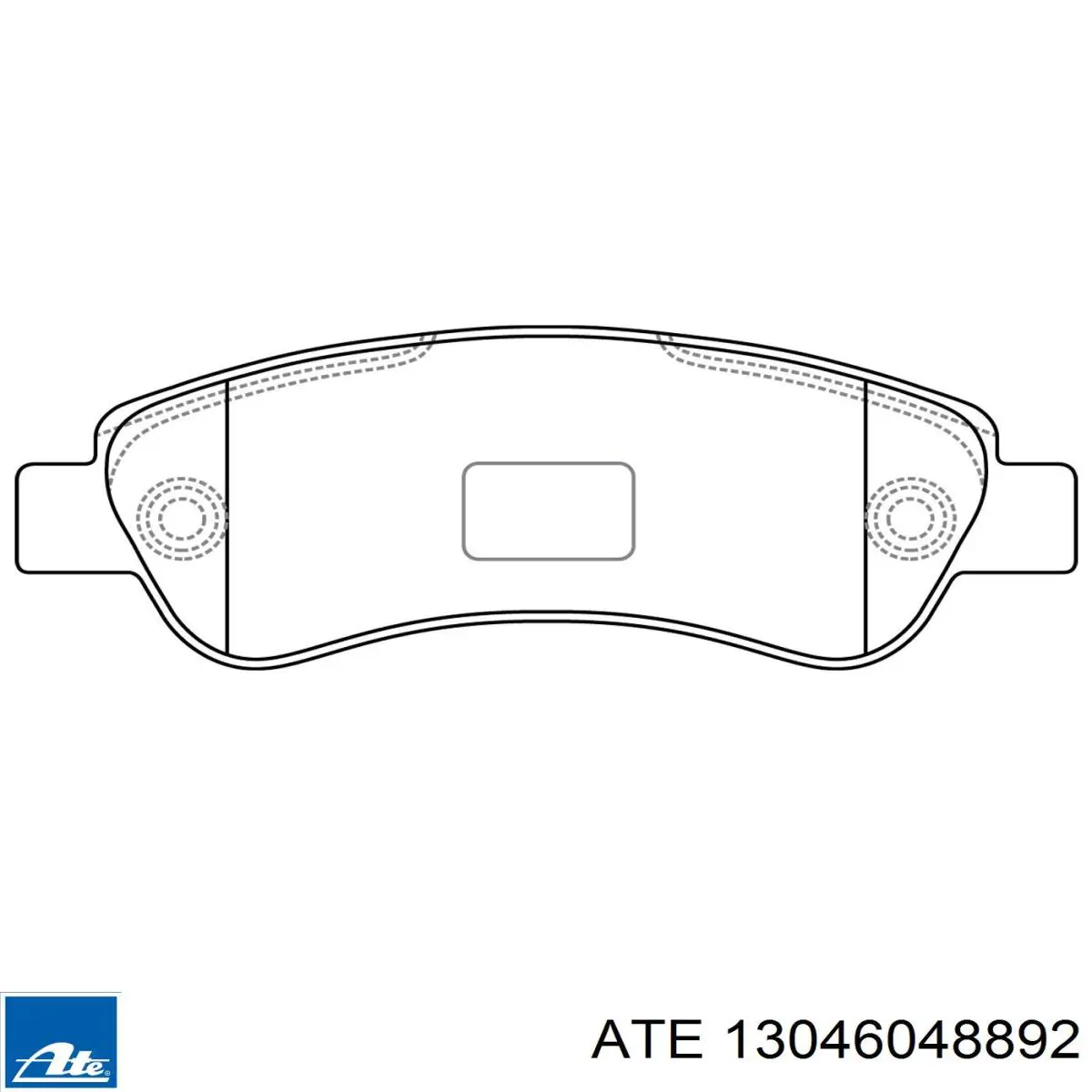 Задні гальмівні колодки ATE 13046048892 ціна, від 36.92 USD