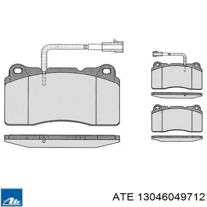 Гальмівні колодки ATE 13046049712 ціна, від 47.64 USD