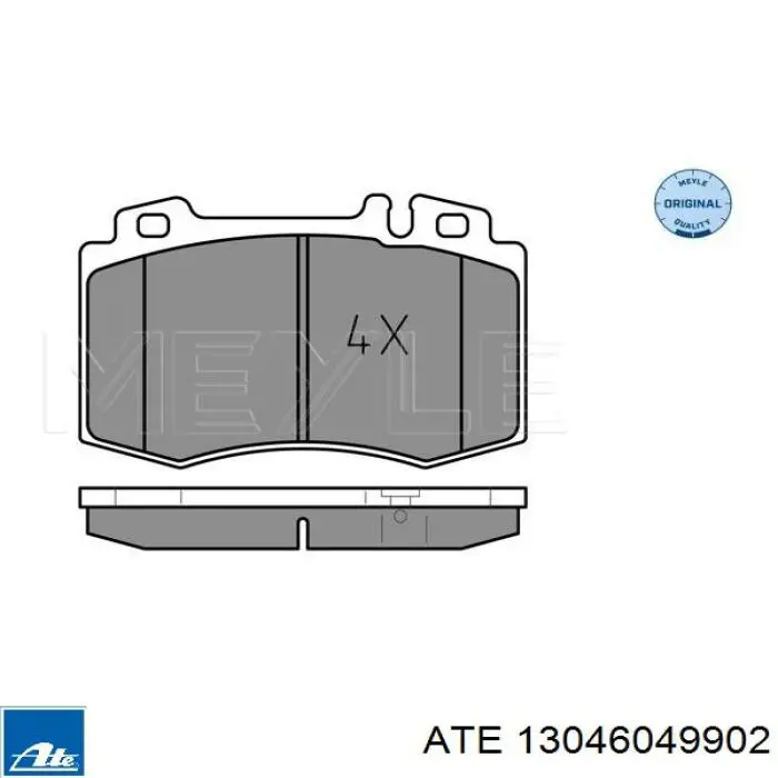 Передні тормозні колодки 13046049902 ATE