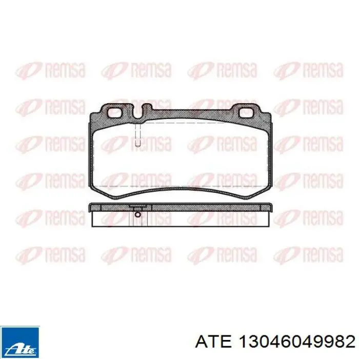 Задні гальмівні колодки ATE 13046049982 ціна, від 35.70 USD
