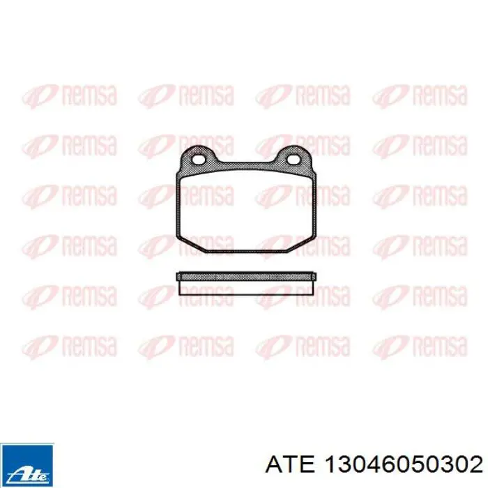 Колодки гальмівні передні, дискові 13046050302 ATE