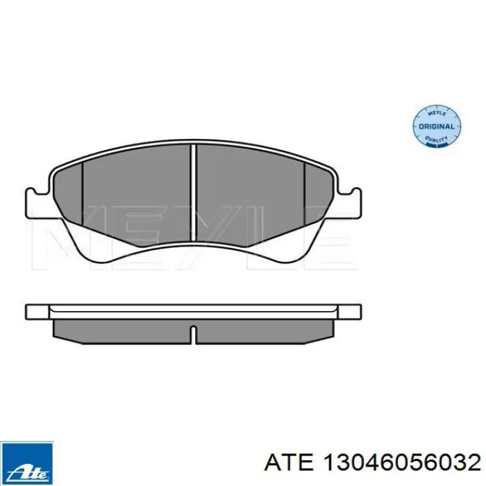 Передні тормозні колодки 13046056032 ATE